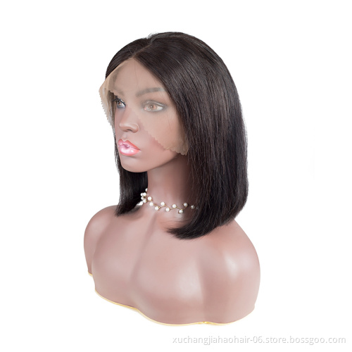 Wholesale Wigs for Black Women 100% Virgin Silky Staight Short Bob Closure Wig 4x4 13x4 Glueless Cheap Wigs with Lowest Price